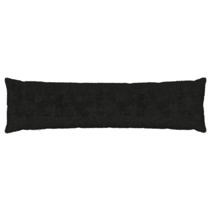 Cushion Cover 2 pcs HEERLEN Black 40 x 145 cm Faux Rabbit Fur