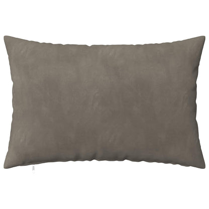 Cushion Cover 6 pcs HEERLEN Light Grey 40 x 60 cm Velvet