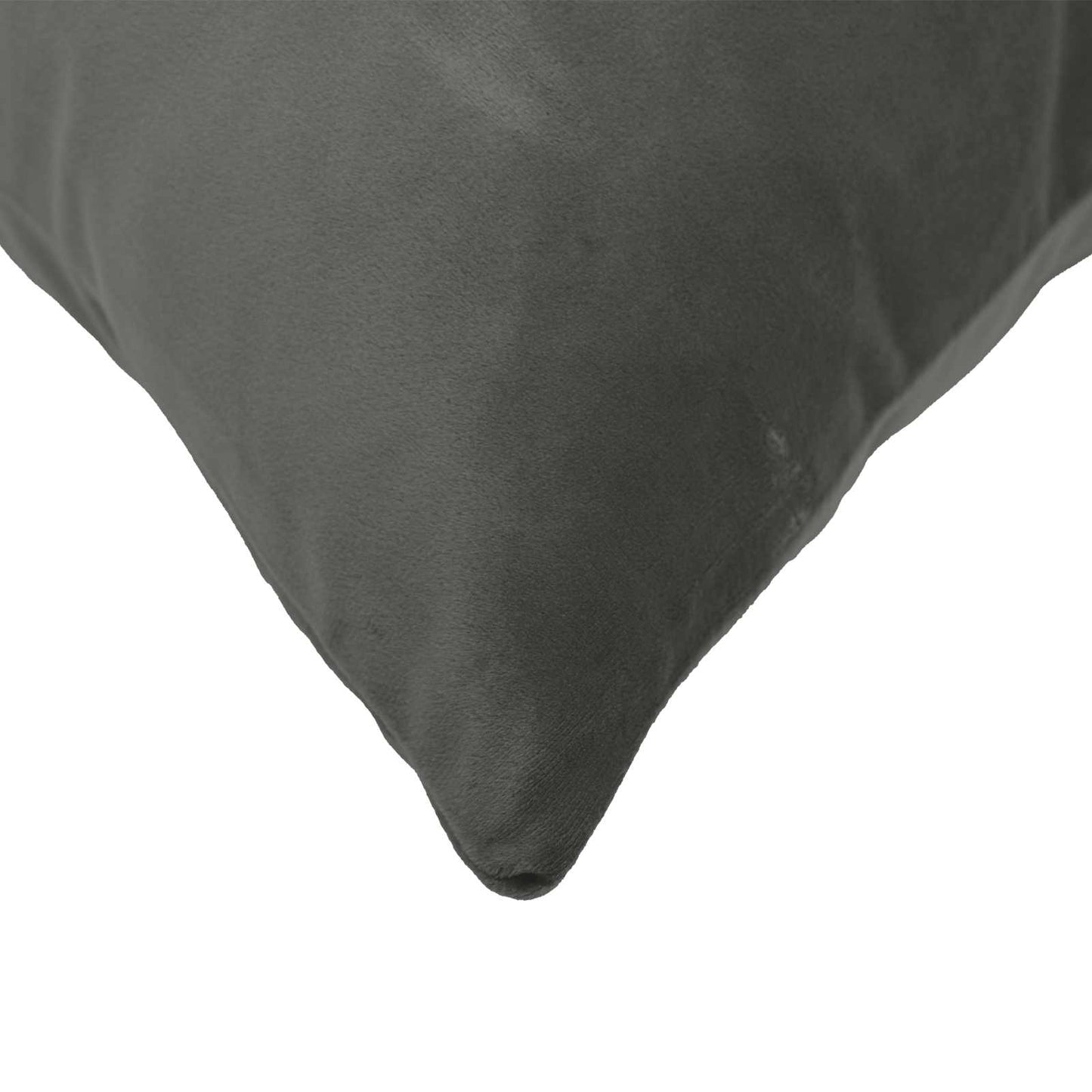 Cushion Cover 6 pcs HEERLEN Dark Grey 40 x 60 cm Velvet