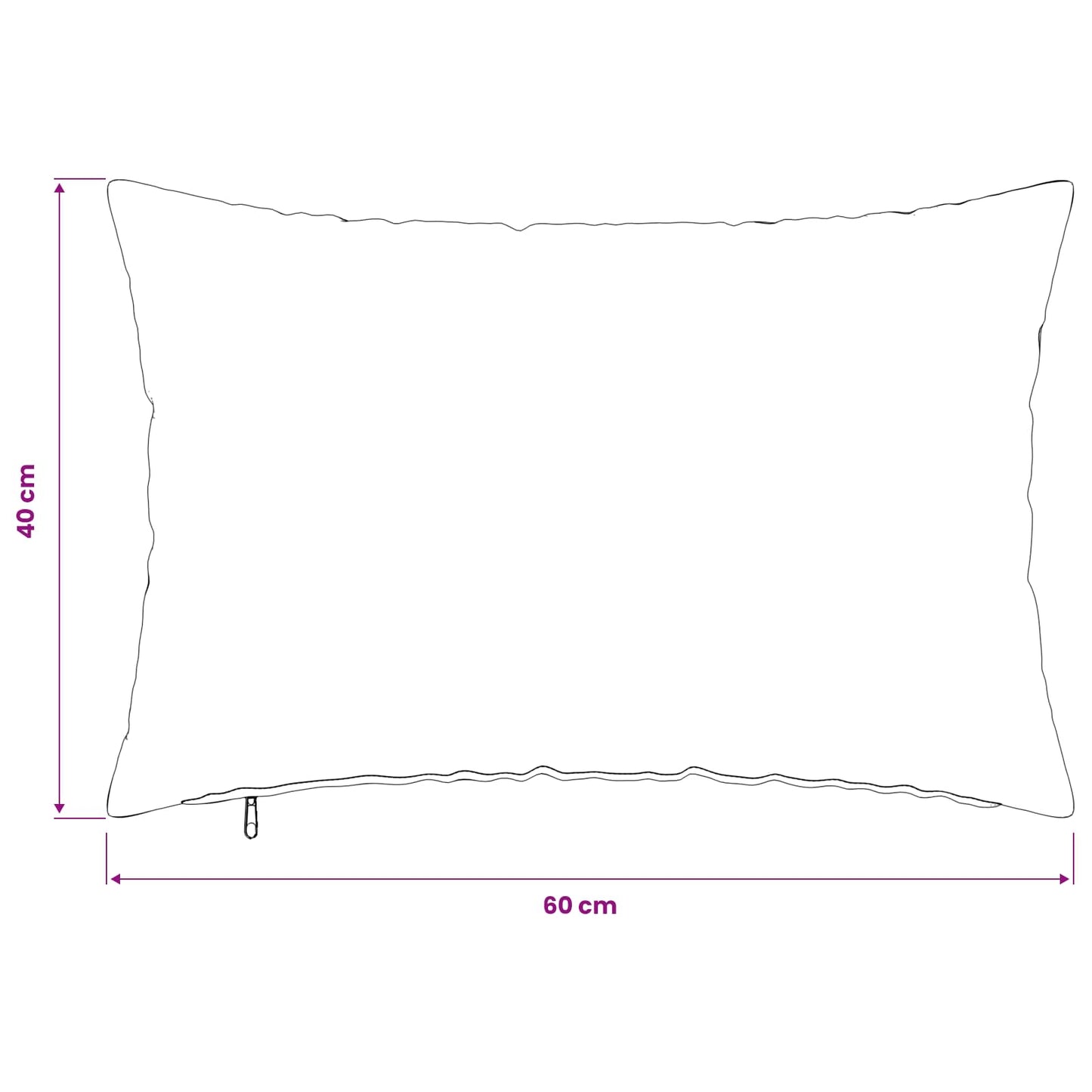 Cushion Cover 6 pcs HEERLEN Cream 40 x 60 cm Bouclé