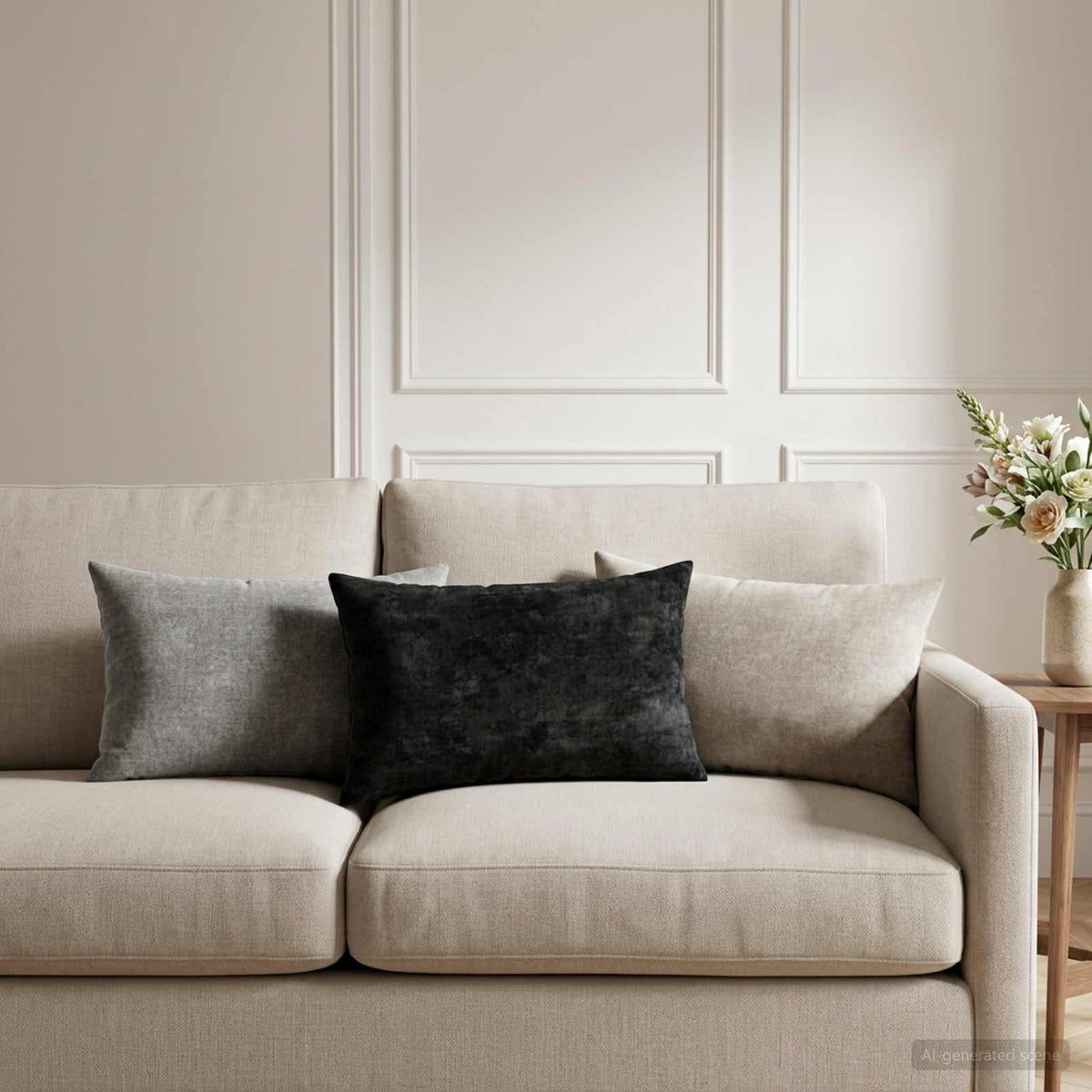 Throw Pillow 6 pcs HEERLEN Light Grey 40 x 60 cm