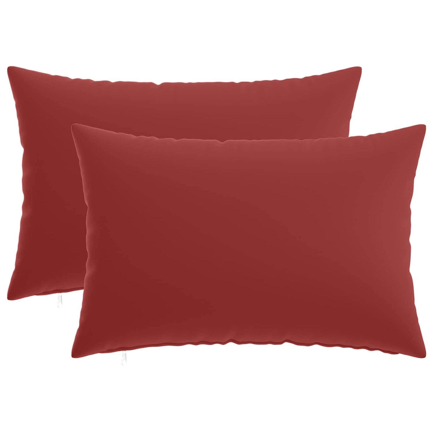 Cushion Cover 2 pcs HEERLEN Wine Red 40 x 60 cm Polyester