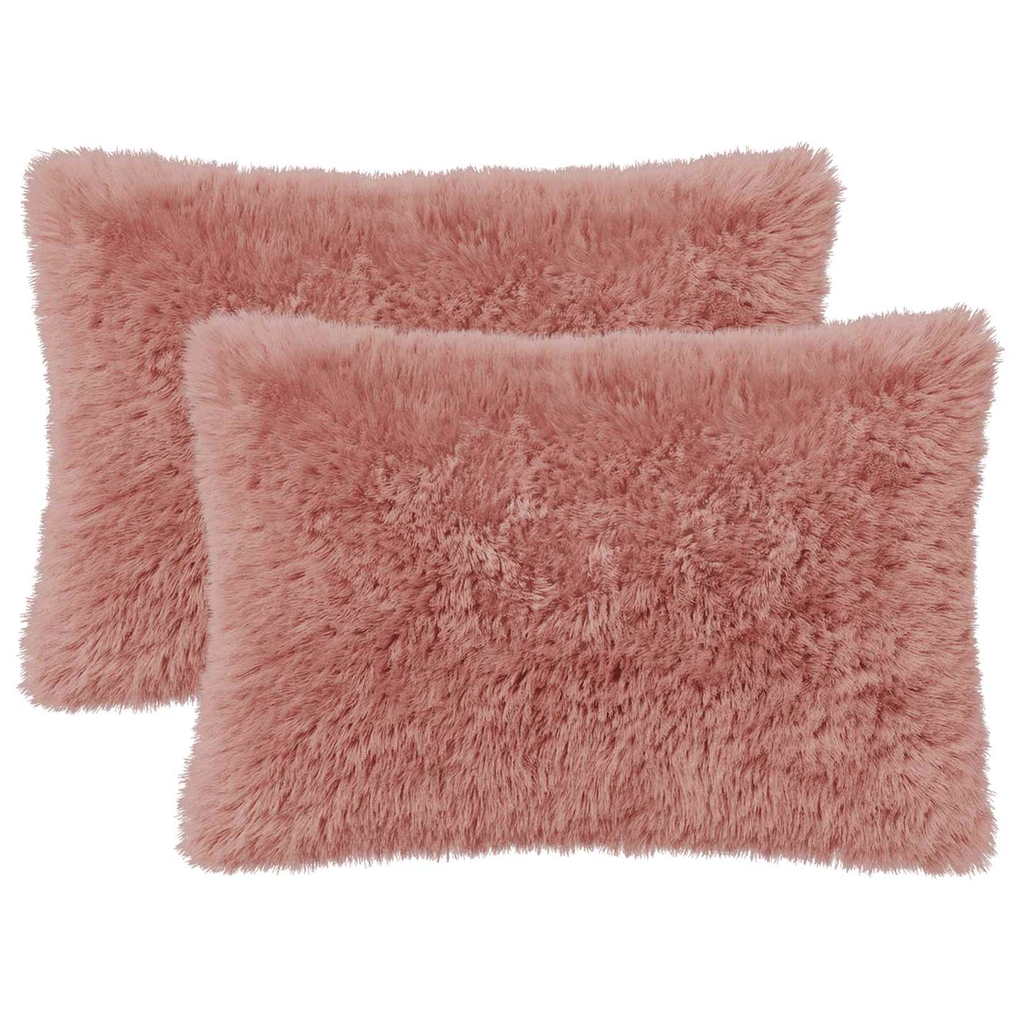Cushion Cover 2 pcs HEERLEN Pink 40 x 60 cm PV Fleece