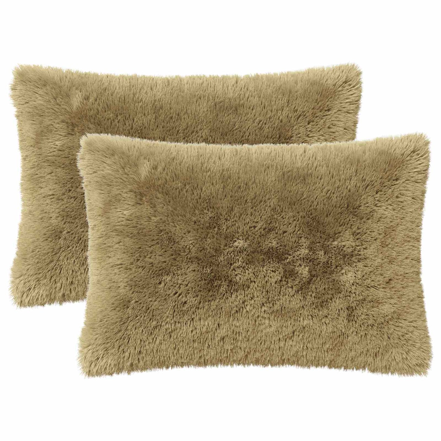 Cushion Cover 2 pcs HEERLEN Light Green 40 x 60 cm PV Fleece