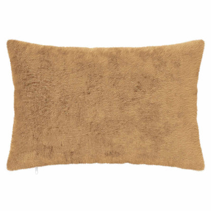 Cushion Cover 2 pcs HEERLEN Taupe 40 x 60 cm Faux Rabbit Fur