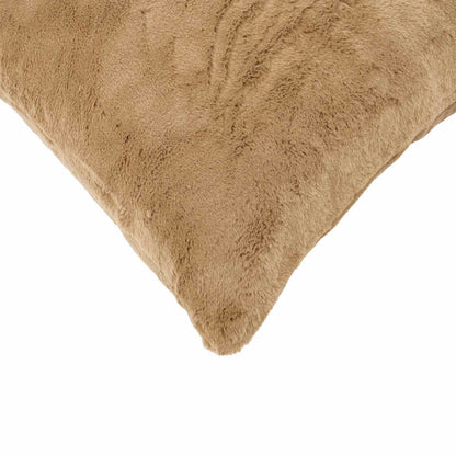 Cushion Cover 6 pcs HEERLEN Taupe 40 x 60 cm Faux Rabbit Fur