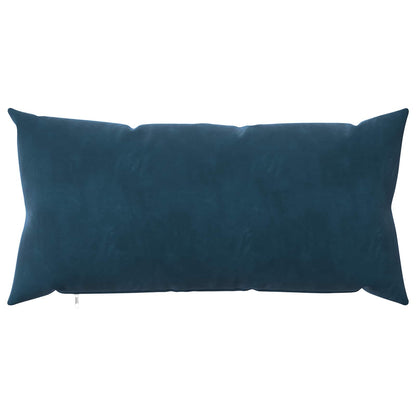 Cushion Cover 6 pcs HEERLEN Blue 40 x 70 cm Velvet