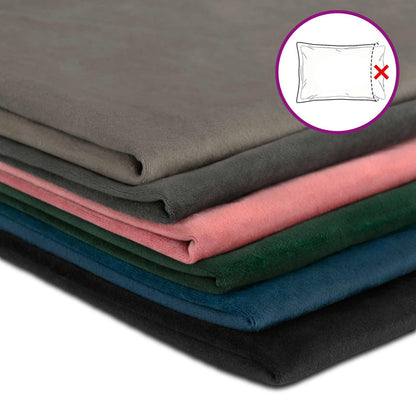 Cushion Cover 6 pcs HEERLEN Blue 40 x 70 cm Velvet