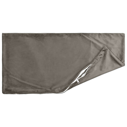 Cushion Cover 6 pcs HEERLEN Light Grey 40 x 70 cm Velvet