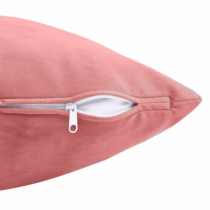 Cushion Cover 6 pcs HEERLEN Pink 40 x 70 cm Velvet