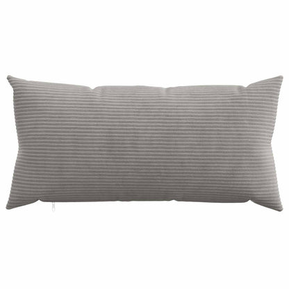 Cushion Cover 6 pcs HEERLEN Light Grey 40 x 70 cm Corduroy