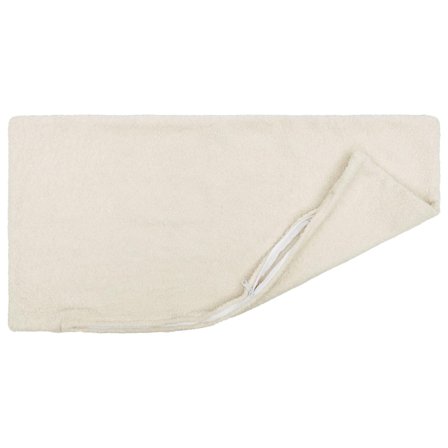 Cushion Cover 6 pcs HEERLEN Cream 40 x 70 cm Bouclé