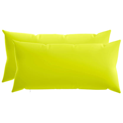 Cushion Cover 2 pcs HEERLEN Bright Green 40 x 70 cm Polyester