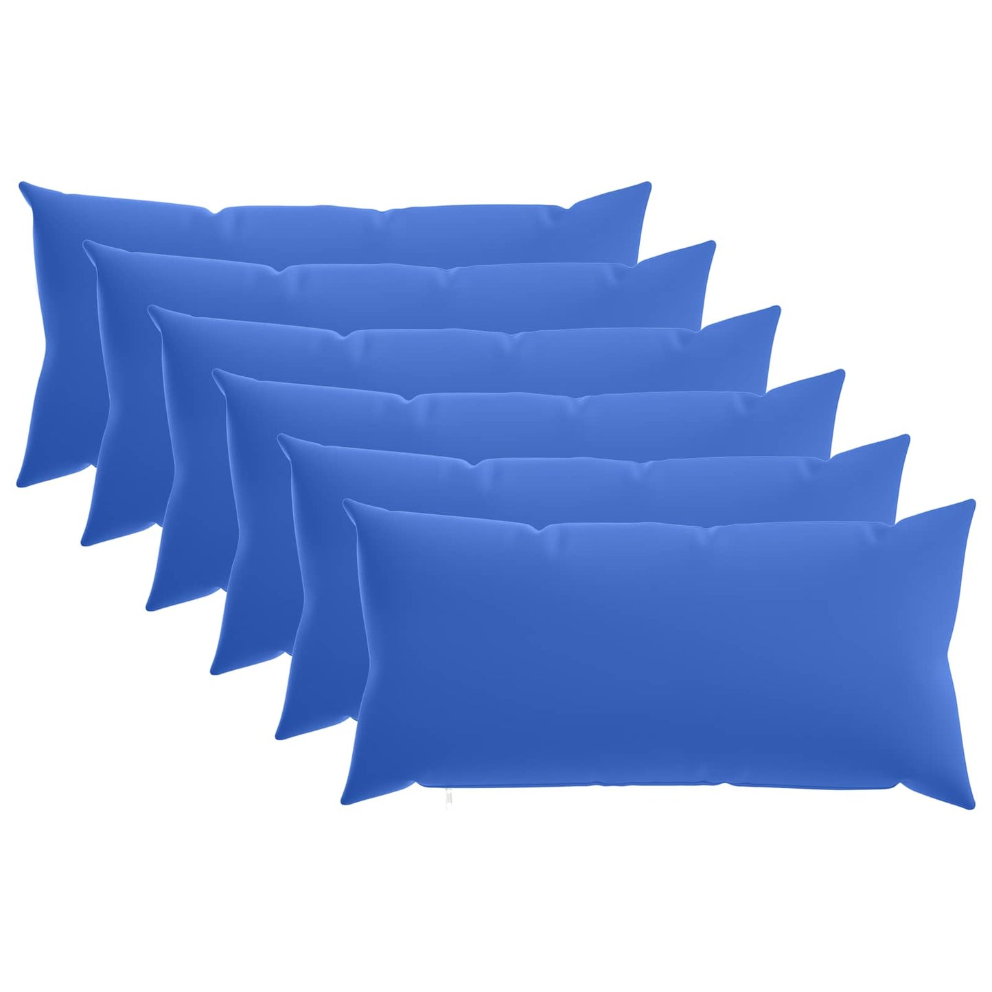 Cushion Cover 6 pcs HEERLEN Royal Blue 40 x 70 cm Polyester