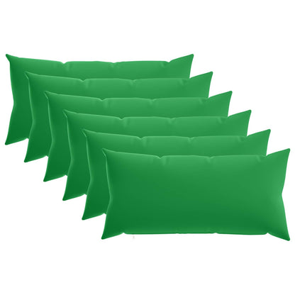 Cushion Cover 6 pcs HEERLEN Green 40 x 70 cm Polyester