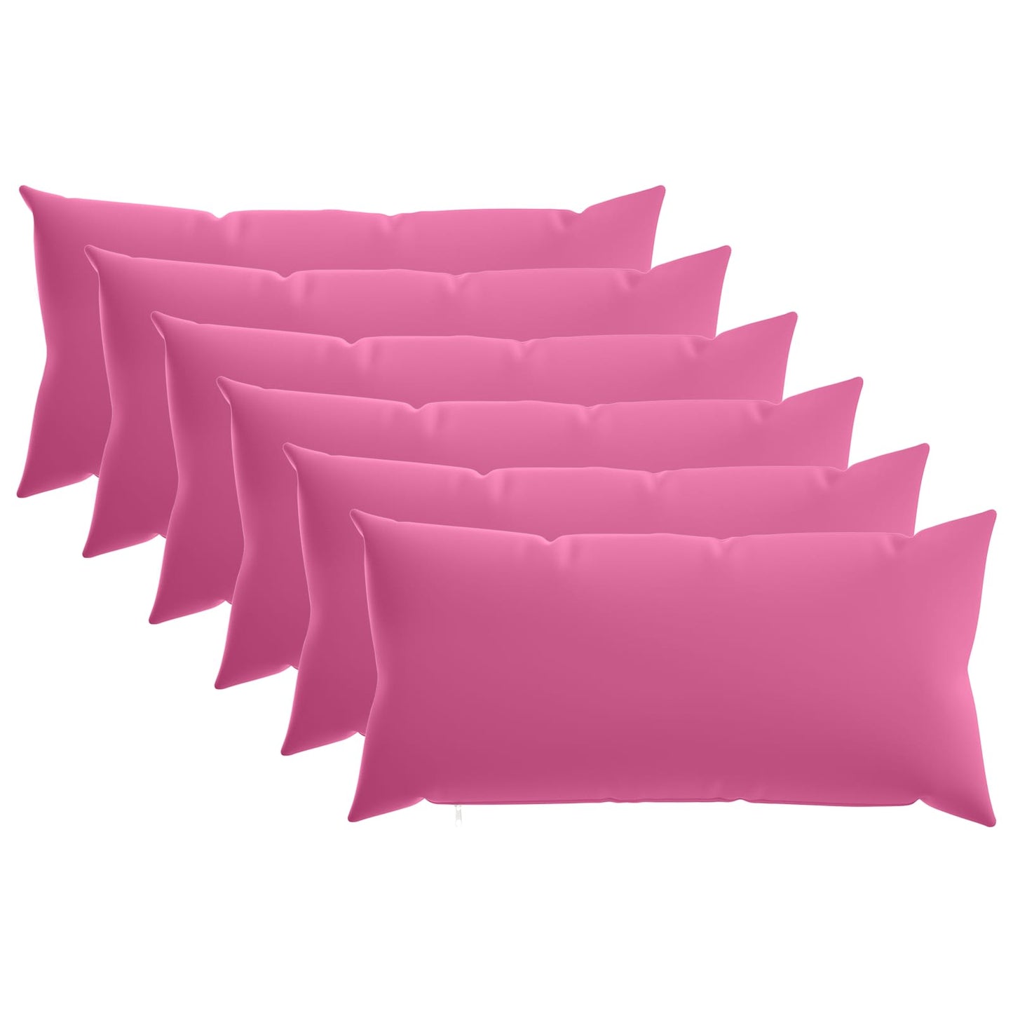 Cushion Cover 6 pcs HEERLEN Pink 40 x 70 cm Polyester