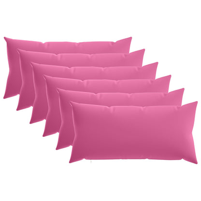 Cushion Cover 6 pcs HEERLEN Pink 40 x 70 cm Polyester