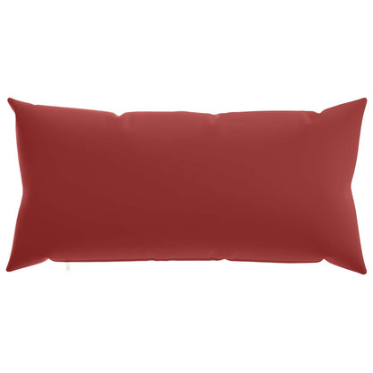Cushion Cover 6 pcs HEERLEN Wine Red 40 x 70 cm Polyester