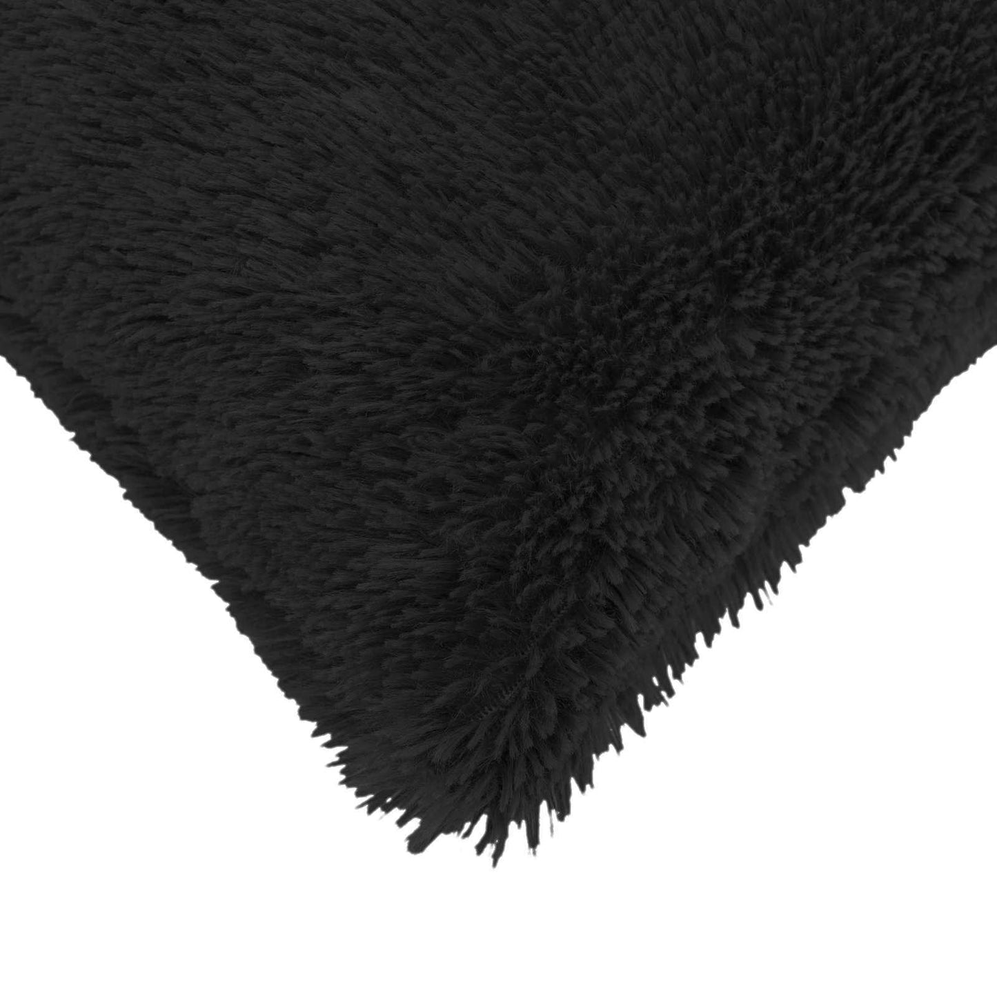 Cushion Cover 6 pcs HEERLEN Black 40 x 70 cm PV Fleece