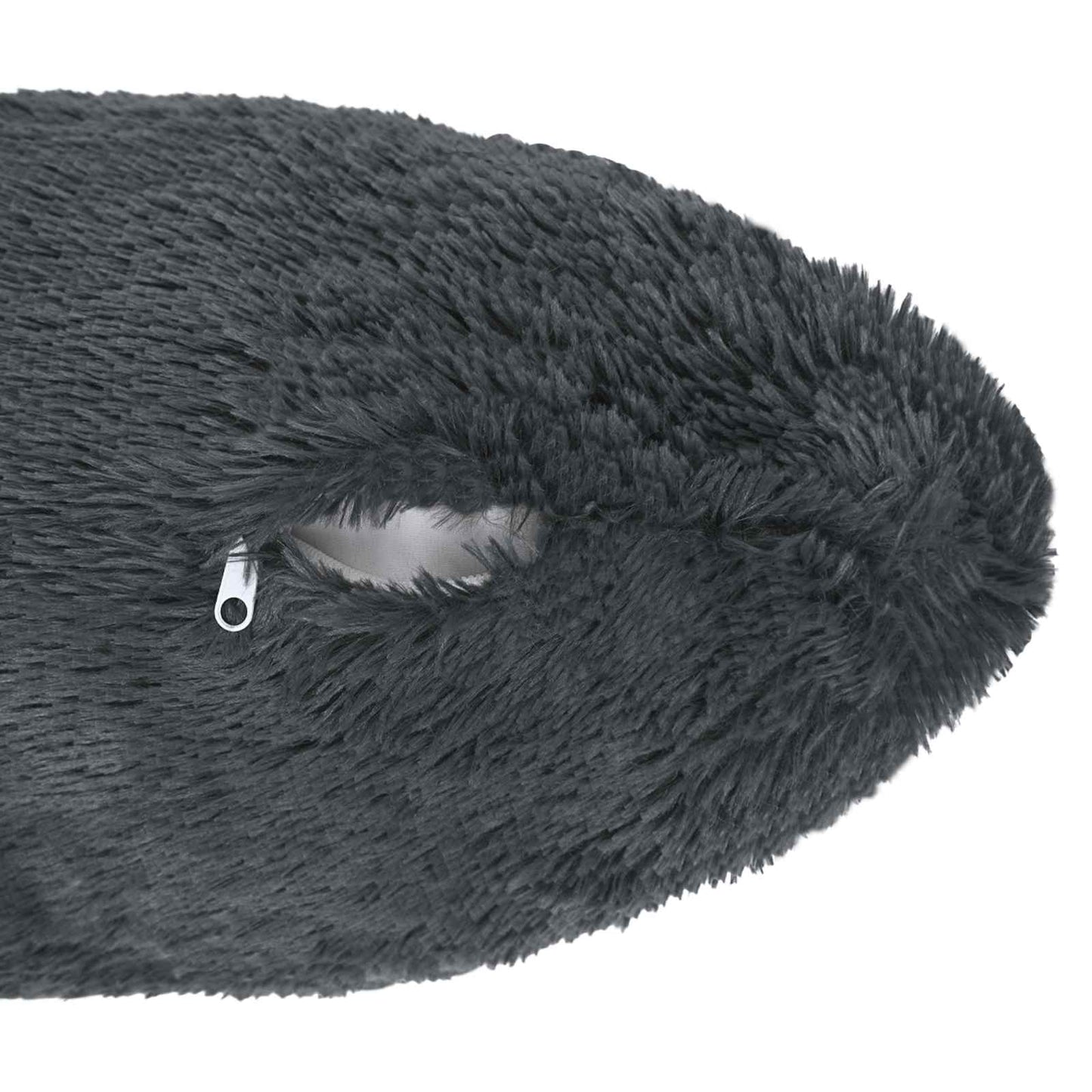 Cushion Cover 2 pcs HEERLEN Anthracite 40 x 70 cm PV Fleece