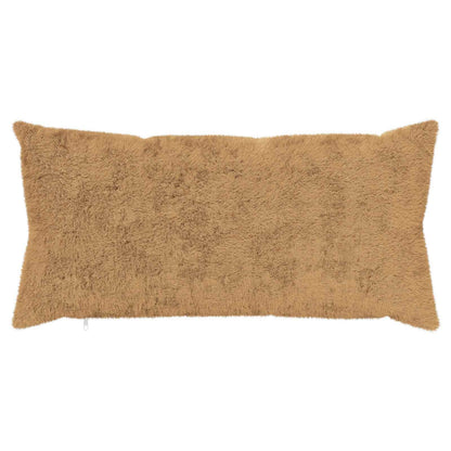 Cushion Cover 6 pcs HEERLEN Taupe 40 x 70 cm Faux Rabbit Fur