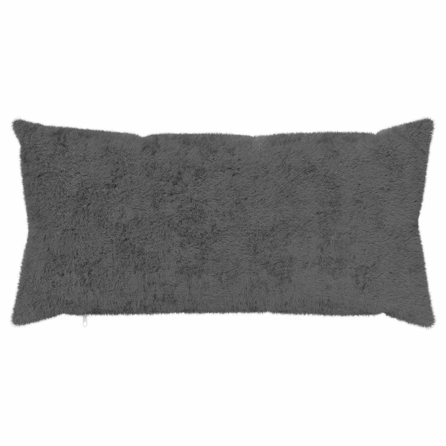 Cushion Cover 2 pcs HEERLEN Dark Grey 40 x 70 cm