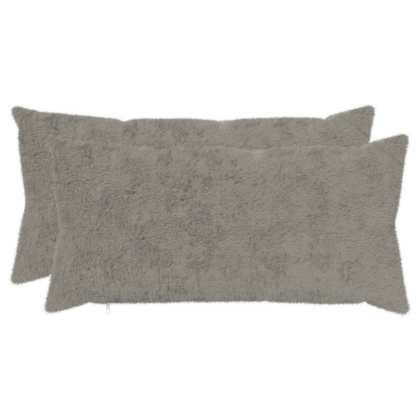 Cushion Cover 2 pcs HEERLEN Light Grey 40 x 70 cm