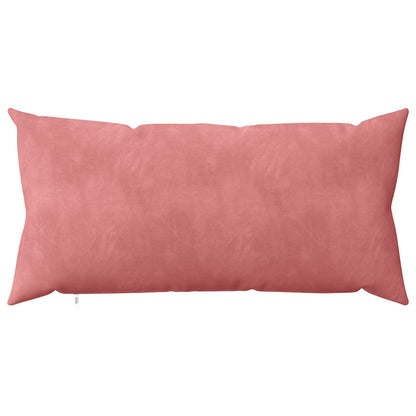 Cushion Cover 12 pcs HEERLEN Pink 40 x 80 cm Velvet