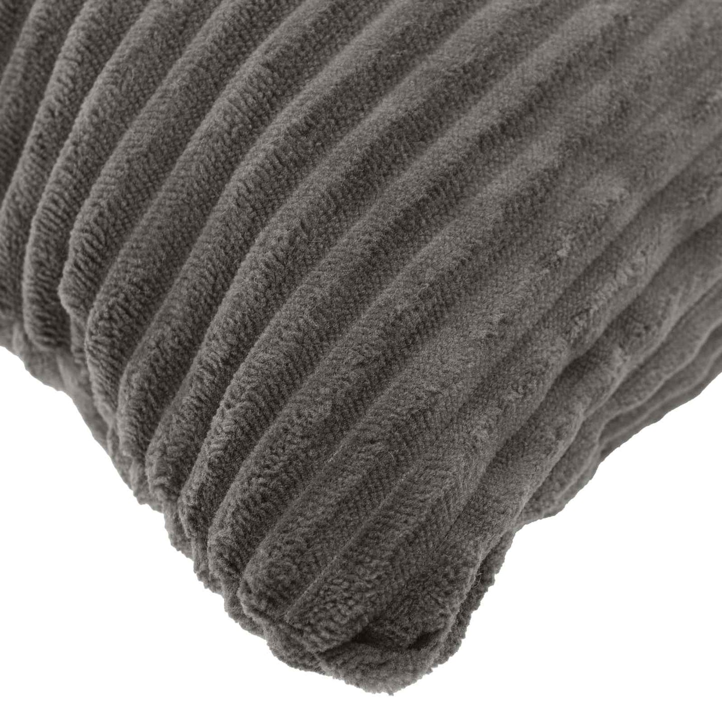 Cushion Cover 12 pcs HEERLEN Dark Grey 40 x 80 cm Corduroy