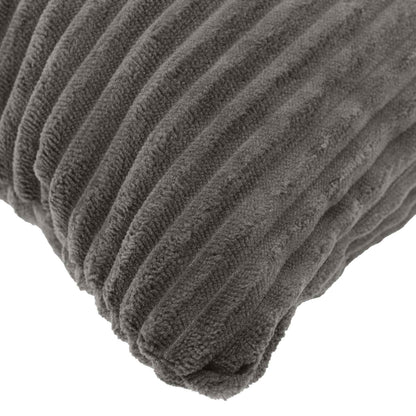 Cushion Cover 12 pcs HEERLEN Dark Grey 40 x 80 cm Corduroy