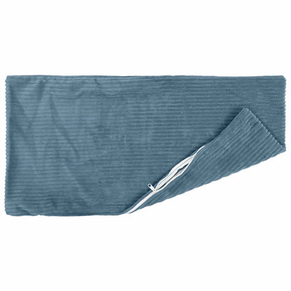 Cushion Cover 6 pcs HEERLEN Blue 40 x 80 cm Corduroy