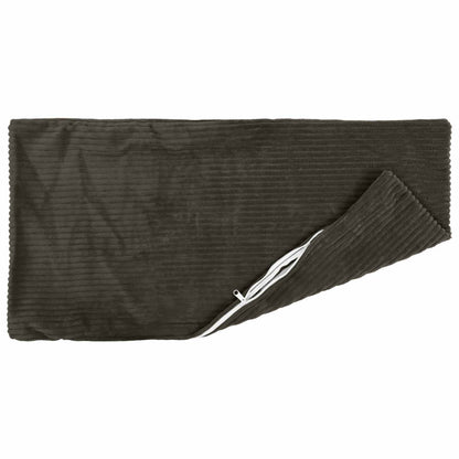 Cushion Cover 6 pcs HEERLEN Anthracite 40 x 80 cm Corduroy