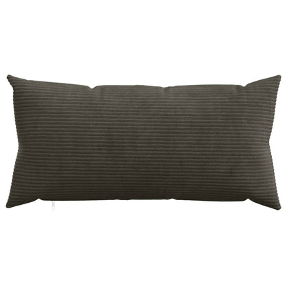 Cushion Cover 6 pcs HEERLEN Anthracite 40 x 80 cm Corduroy