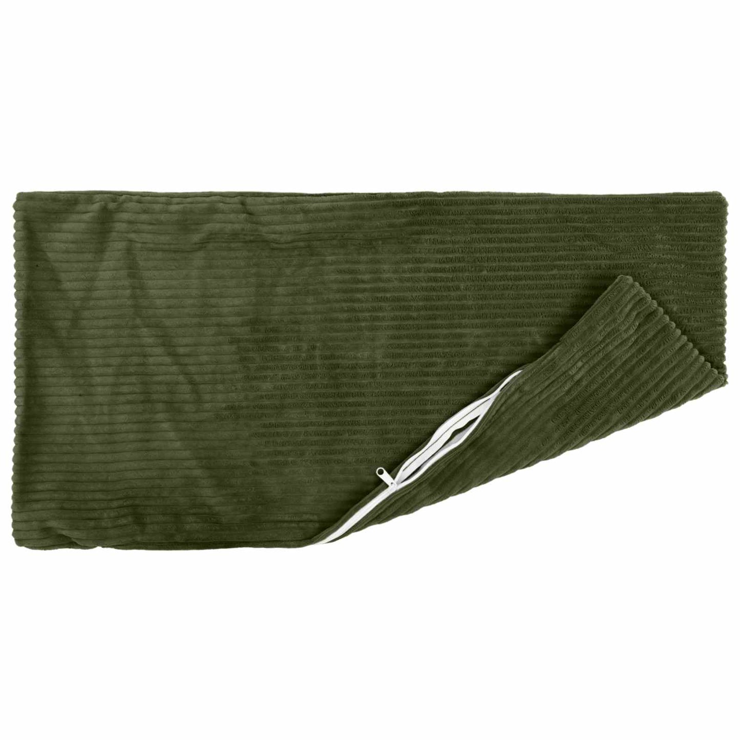 Cushion Cover 12 pcs HEERLEN Green 40 x 80 cm Corduroy