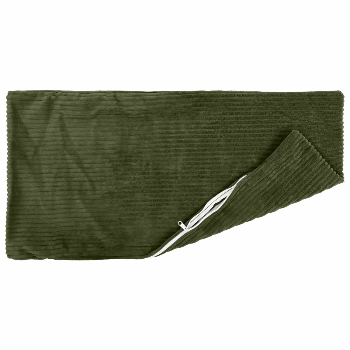 Cushion Cover 12 pcs HEERLEN Green 40 x 80 cm Corduroy