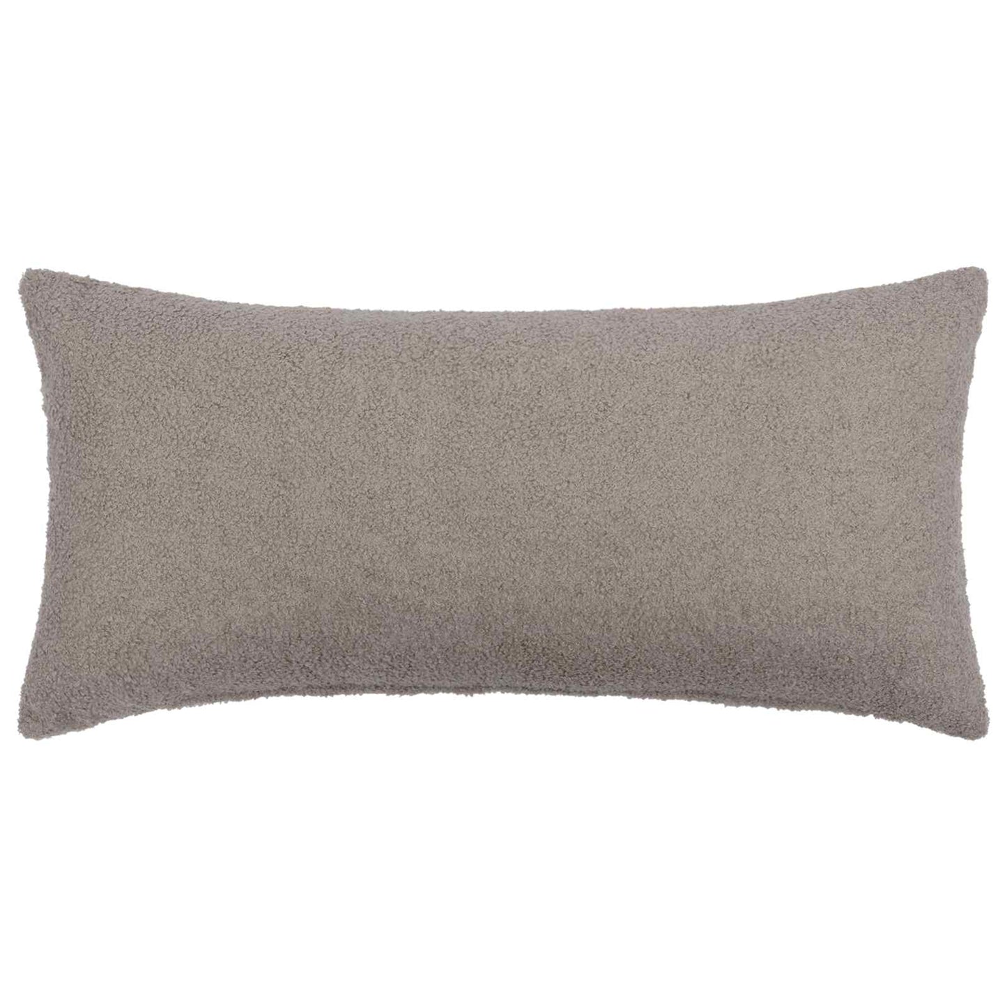 Cushion Cover 12 pcs HEERLEN Light Grey 40 x 80 cm Bouclé