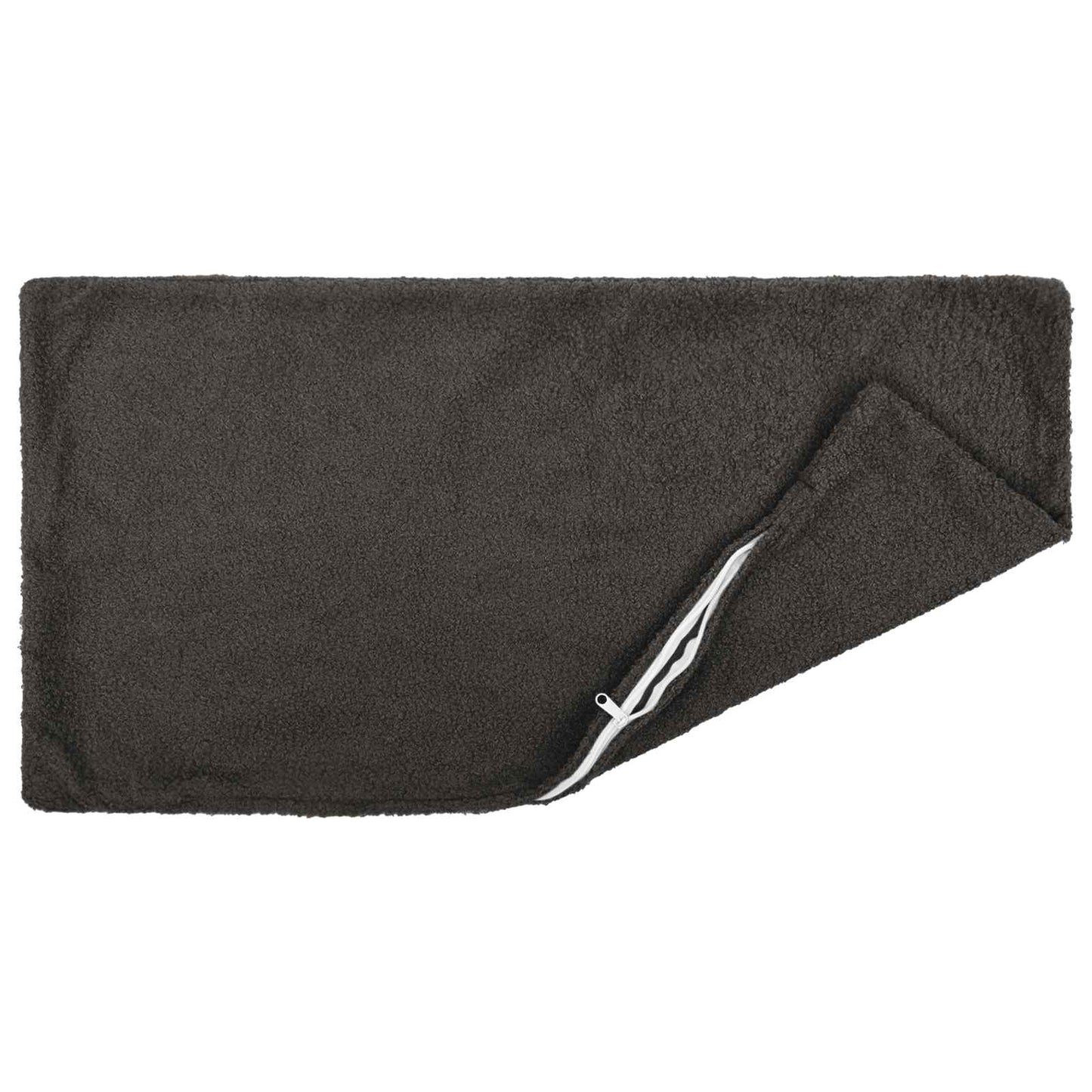 Cushion Cover 6 pcs HEERLEN Dark Grey 40 x 80 cm Bouclé