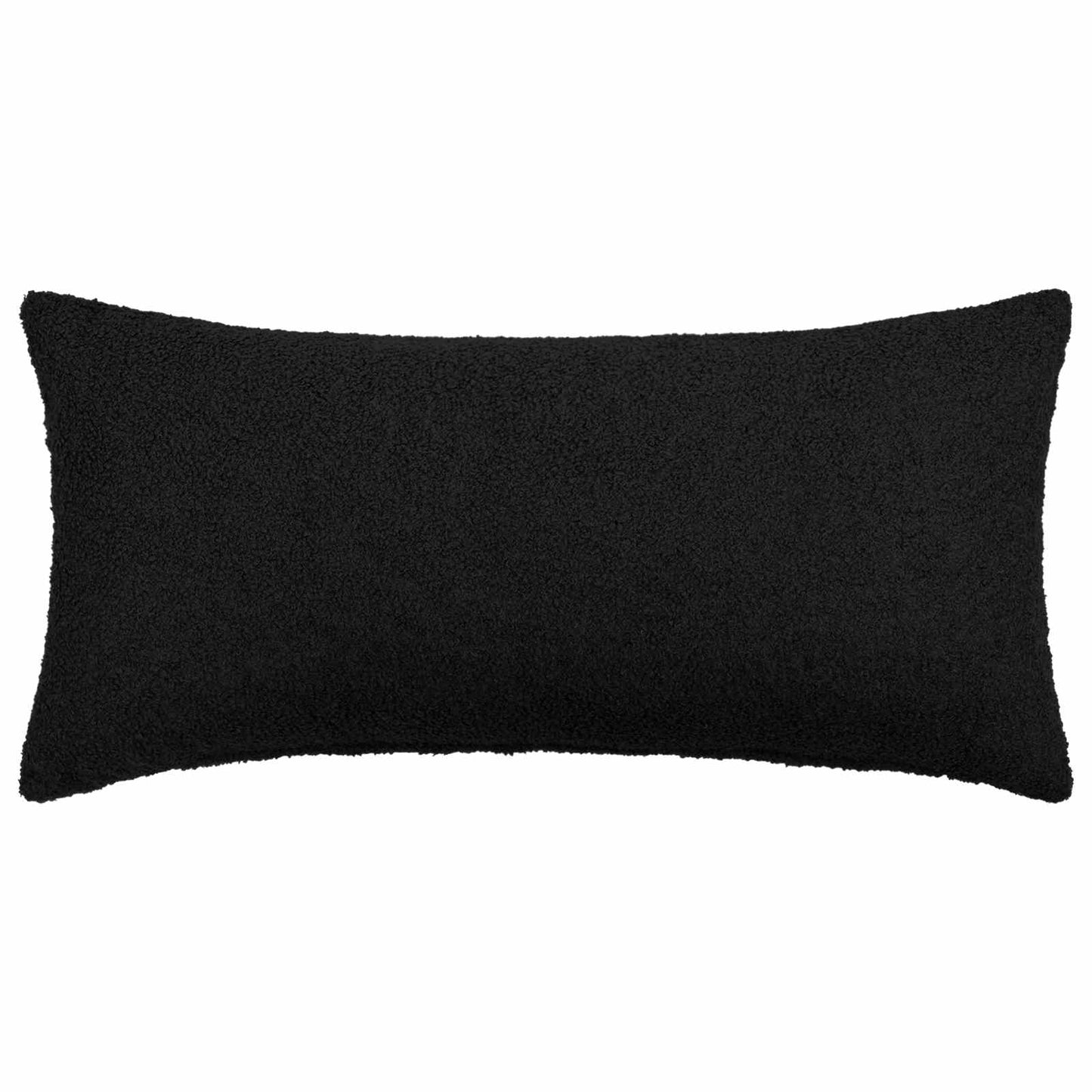 Cushion Cover 12 pcs HEERLEN Black 40 x 80 cm Bouclé