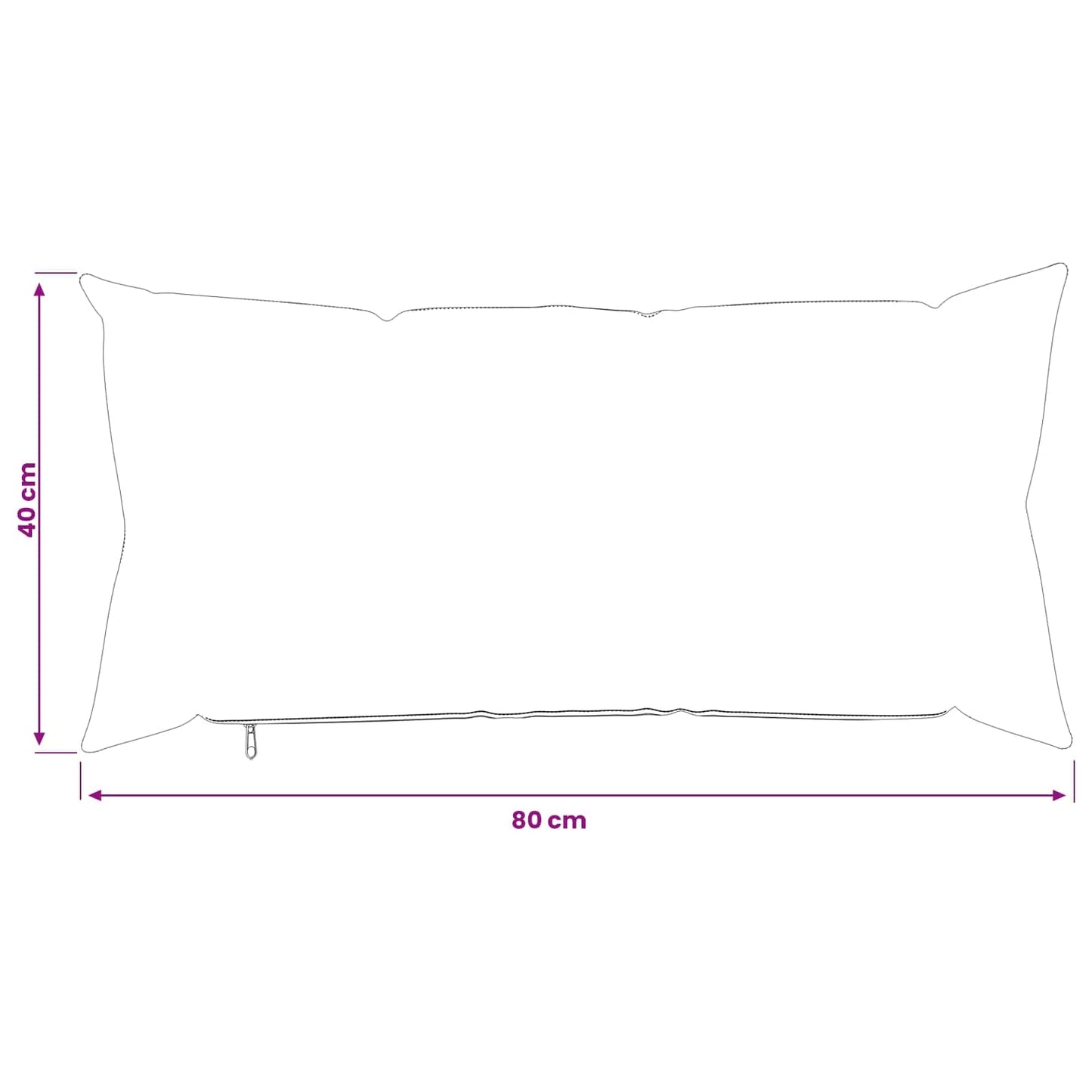 Cushion Cover 6 pcs HEERLEN Beige 40 x 80 cm Bouclé