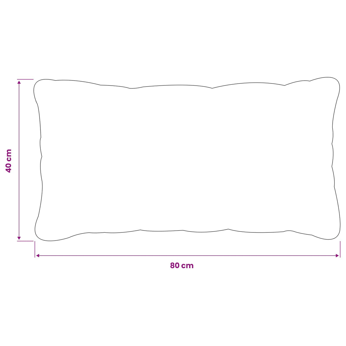 Cushion Cover 12 pcs HEERLEN Dark Grey 40 x 80 cm