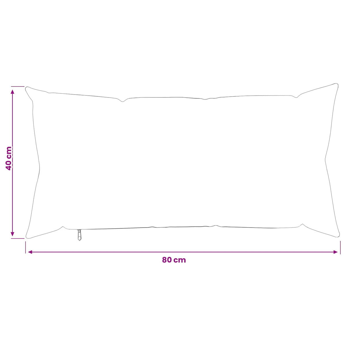 Cushion Cover 12 pcs HEERLEN Anthracite 40 x 80 cm