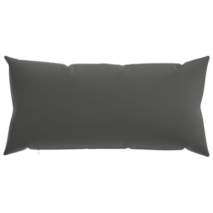 Cushion Cover 12 pcs HEERLEN Anthracite 40 x 80 cm Polyester