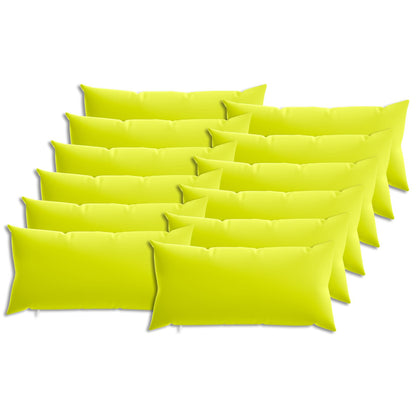 Cushion Cover 12 pcs HEERLEN Bright Green 40 x 80 cm Polyester