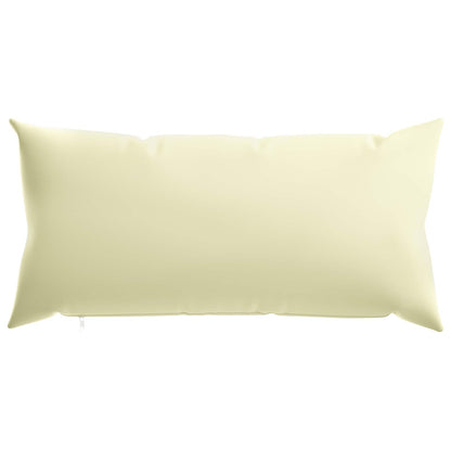 Cushion Cover 6 pcs HEERLEN Cream 40 x 80 cm Polyester