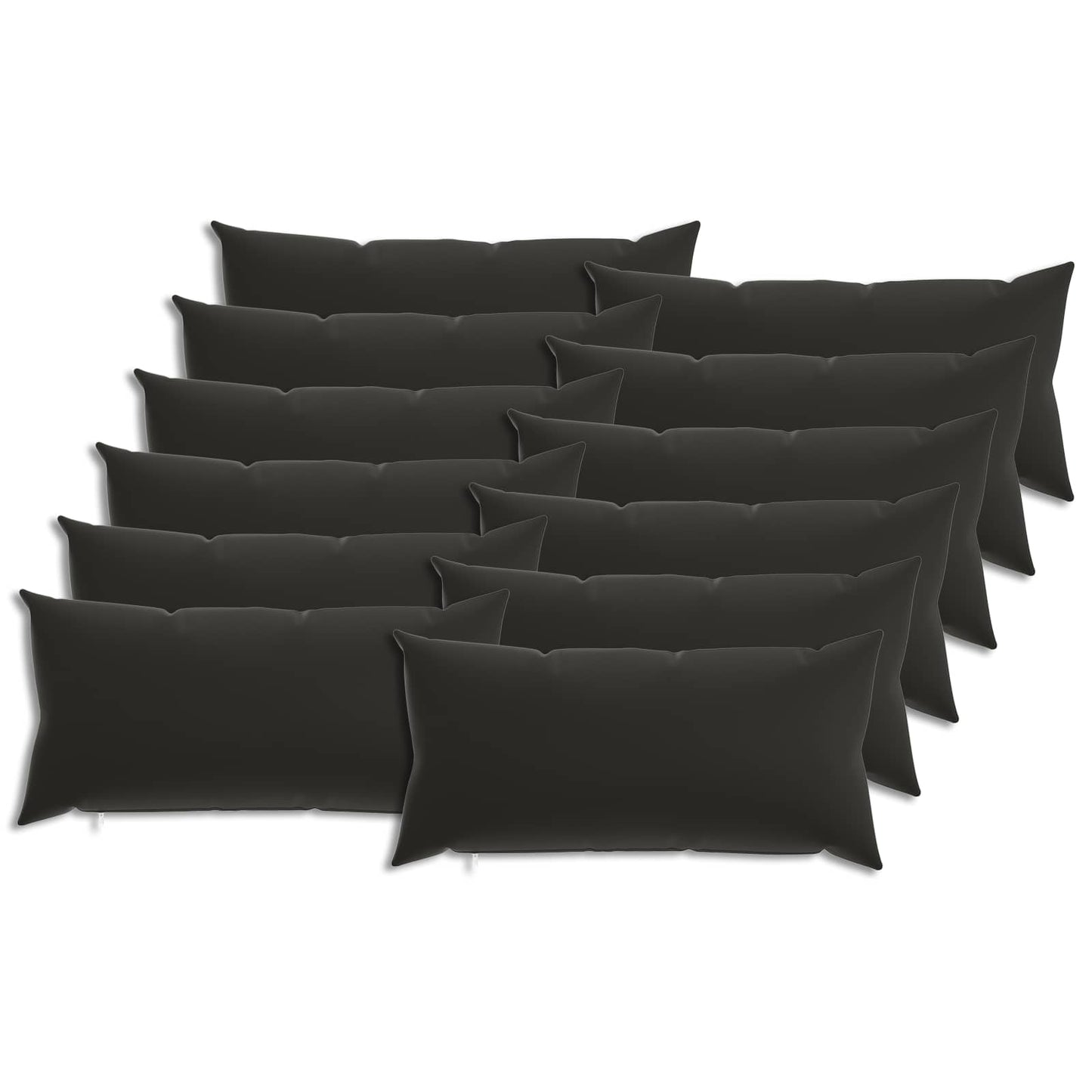 Cushion Cover 12 pcs HEERLEN Multicolour 40 x 80 cm Polyester