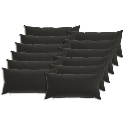 Cushion Cover 12 pcs HEERLEN Multicolour 40 x 80 cm Polyester
