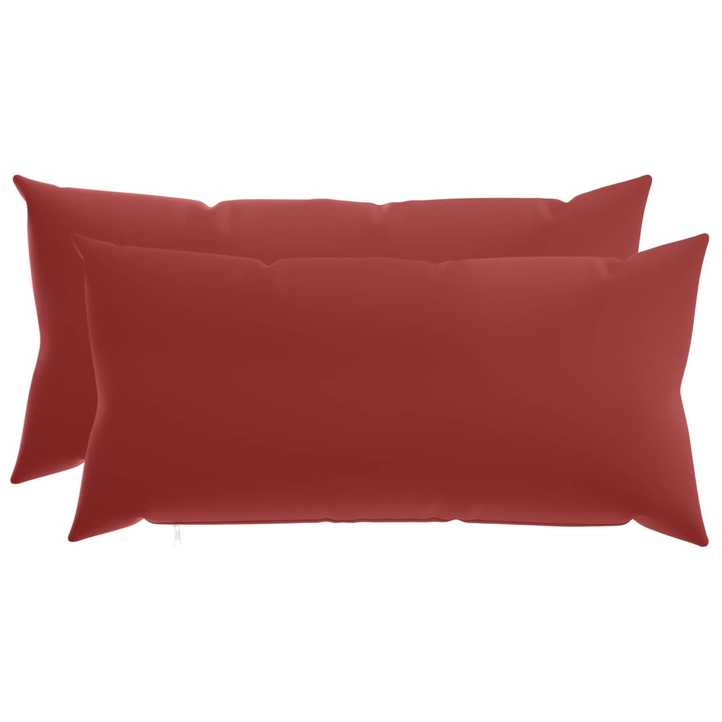 Cushion Cover 2 pcs HEERLEN Wine Red 40 x 80 cm Polyester