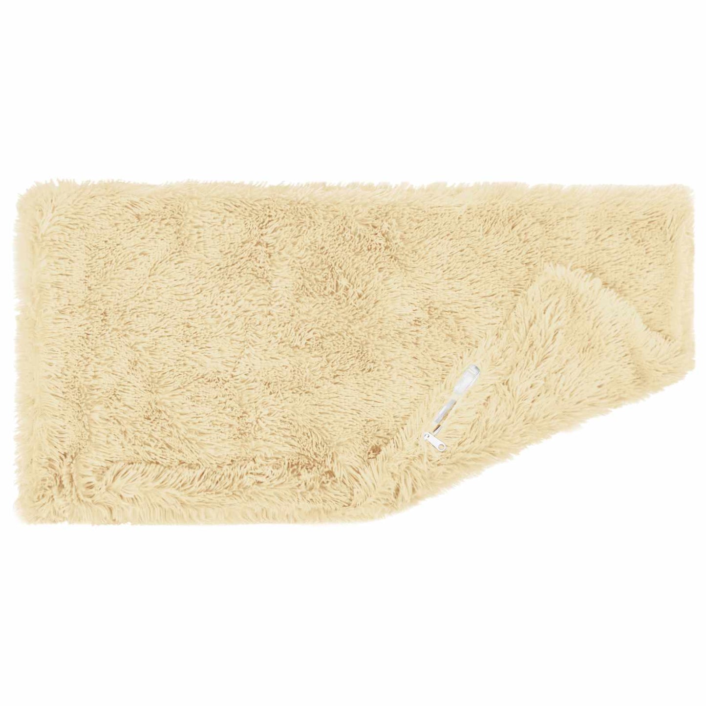 Cushion Cover 12 pcs HEERLEN Cream 40 x 80 cm PV Fleece