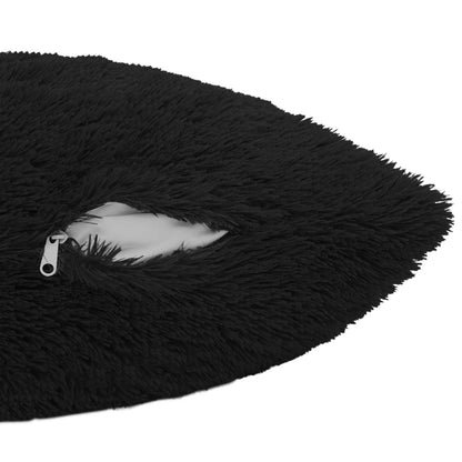 Cushion Cover 2 pcs HEERLEN Black 40 x 80 cm PV Fleece