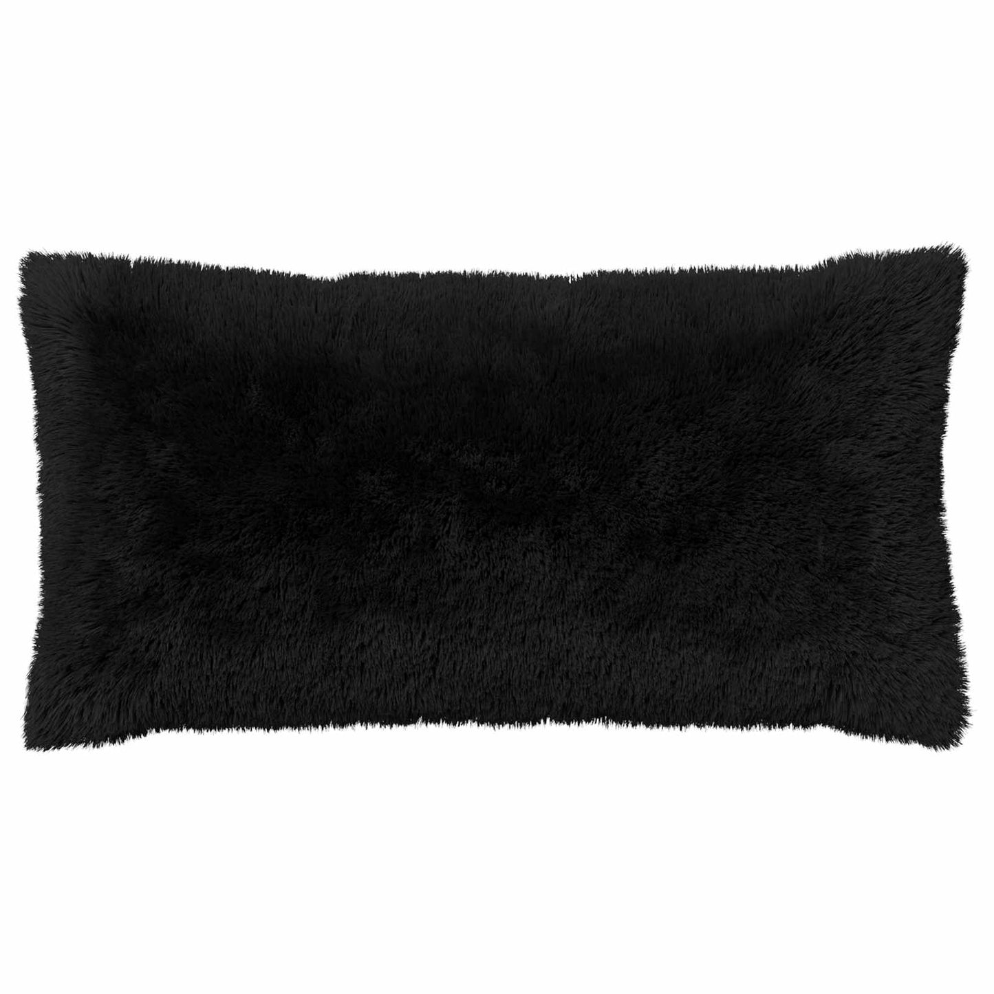 Cushion Cover 12 pcs HEERLEN Black 40 x 80 cm PV Fleece